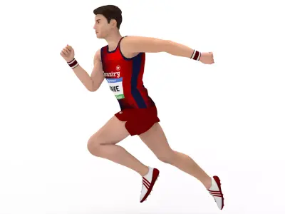 Athlete Runner 3D model