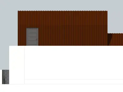 Minimalist Scandinavian House Low-poly 3D model