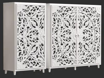 Dresser Set Ornament Vol-01 3D model