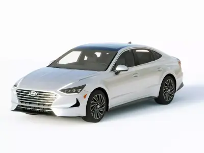 Hyundai Sonata hybrid 2020 3D model
