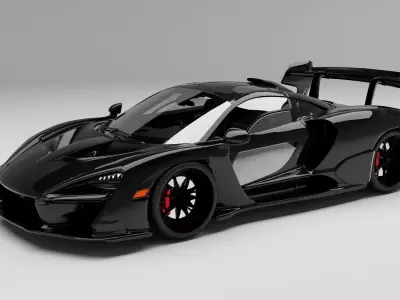 Mclaaren Senna with Interior 3D model