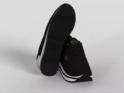 Michael Kors Womens Monique Knit Trainer Sneaker Low-poly 3D model