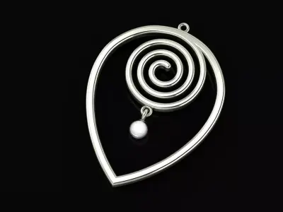  pearl pendant 3D model