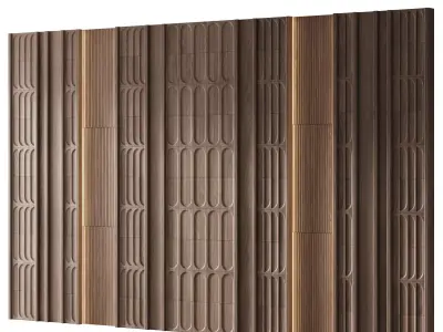 Decorative V66 Wall Panels 3D model