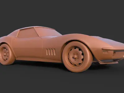 Chevrolet Corvette Stingray 427 1969 3D print model