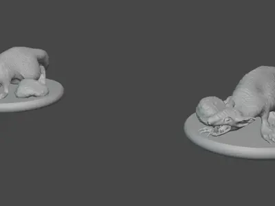 The Rat Squad 3 variants 3D PRINTABLE MODEL 3D model