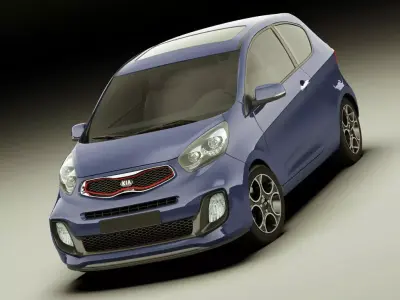 Kia Picanto Sport 2012 3door 3D model