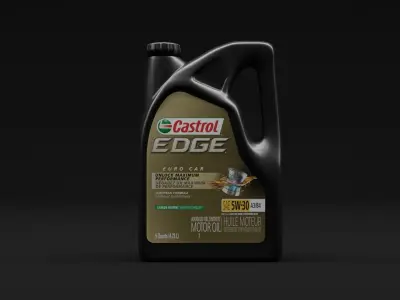 Oil Engine Container Low-poly 3D model