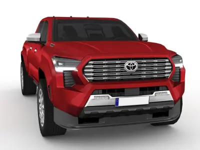 Toyota Tacoma 2024 Low-poly 3D model from CGTrader