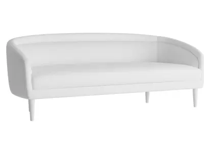Jasmine Curved Sofa 3D model