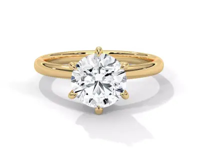 solitaire ring with detail images and 360 render videos 49 3D print model