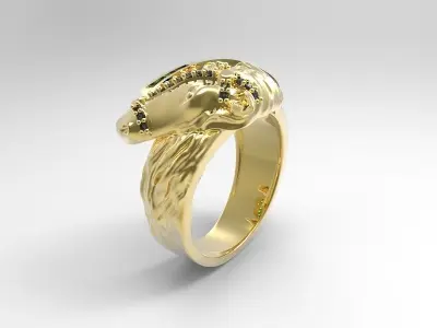 HORSE RING STONES 3D model