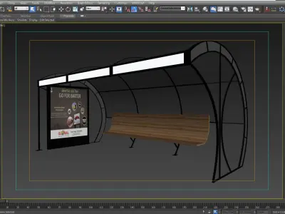 BUS STATION 4 3D model