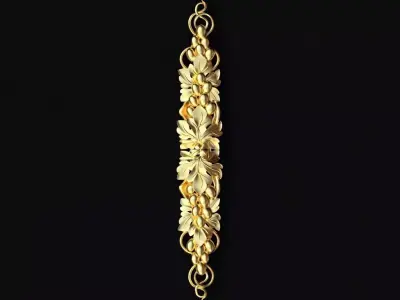 Central decor ornament for furniture 3D model 727