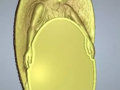 angel 21 with black frame  3D model