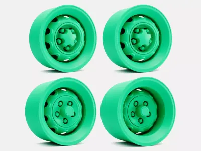 15x6 15x7 15x8 15x10 Mopar Rallye Wheel and Brake 3D print model