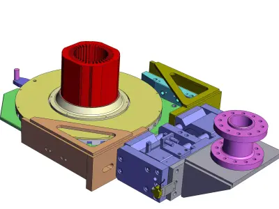 Non-standard turntable model 3D model