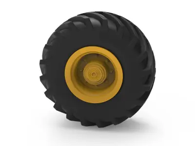 Tractor Tire 3D Printing Model 3D print model
