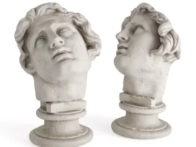 Alexander head sculpture 3D model