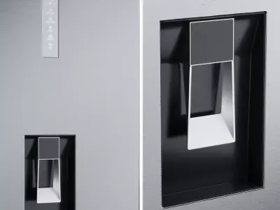 Haier Fridge freezer - HDPW5618DWPK Low-poly 3D model