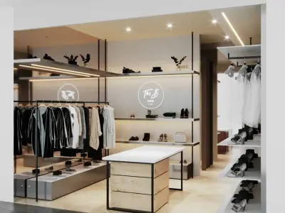 LUXURY CLOTHING STORE INTERIOR DESIGN 3D model 3D model