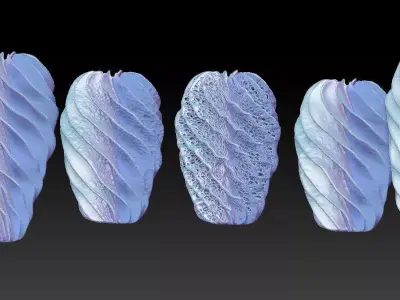 Decorative vases 3D print model buy
