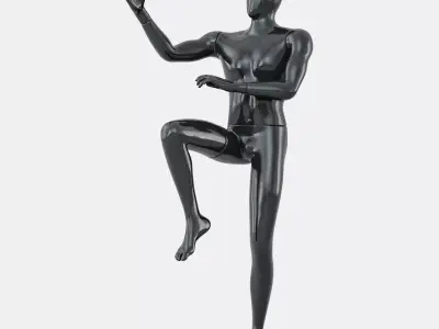 Faceless mannequin martial arts 30 3D model