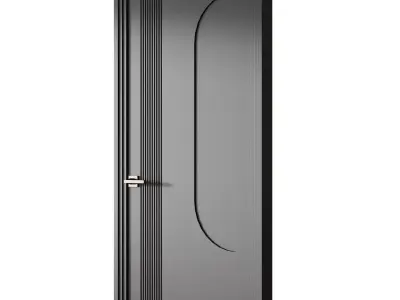 Elegant Modern Flush Door 20 3D model