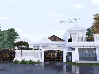Luxury House Classic Design 3d  3D model