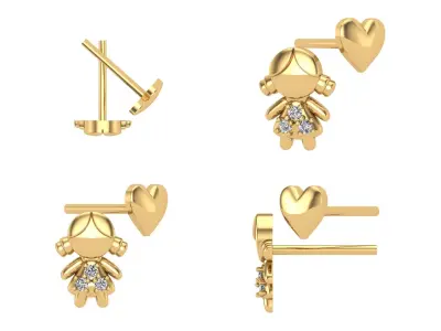 Earrings od75 3D print model