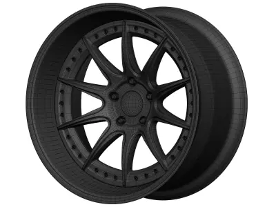 Aodhan DS07 Aftermarket Wheel Low-poly 3D model