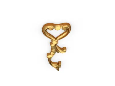 Classic carved decor ornament 340 3D model