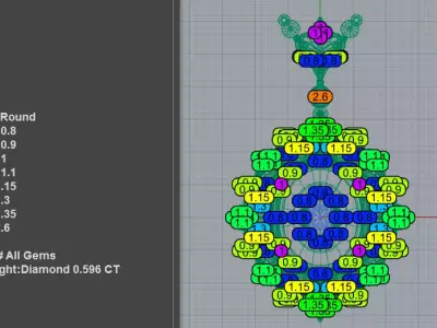 Premium Vintage Royal Pendant Necklace 3D print model