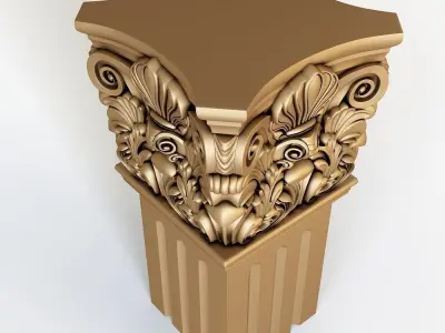 Classical Column for cnc 3D model