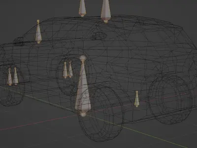 Hyundai Tuscon Low-poly 3D model