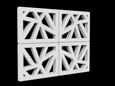 Decorative Wall Panel 3D Print Model 3D print model