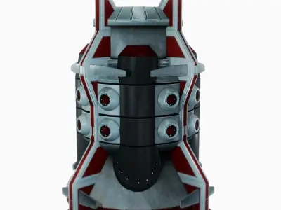 Force field generator 05 sci-fi Low-poly 3D model