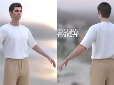 Mens and Womens Summer Outfits 3D Model Collection