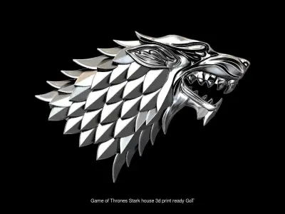 Coats of arms of the great houses of Game of Thrones 3D Model Collection