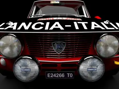  LANCIA FULVIA HF 1600 Low-poly 3D model