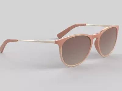 Pilot Eyewear Glasses Low-poly 3D model