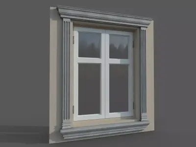 Window Styles Exterior Architecture Facade Design Residential  Free low-poly 3D model