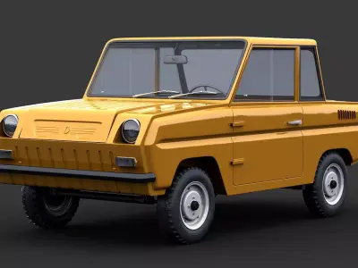 SMZ S-3D old car 3D model