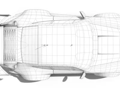 Porsche 911 GT2 1998 IMSA Low-poly 3D model