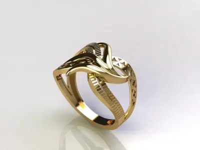 Fancy Womens Rings Plain Rings Ready STL 3DM Models Rings 3D print model buy