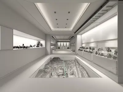 museum Low-poly 3D model