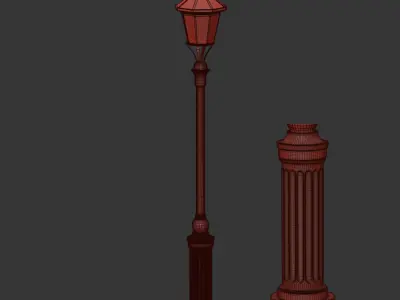 street light 3D model buy