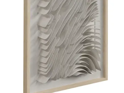 Coral Reef Large Wall Decoraion in frames  3D model