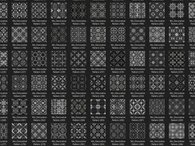 3000 Decorative Pattern Ornament 3D model