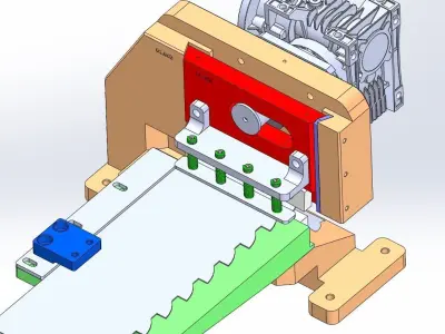Industrial Saw Blade Cutting Trimming Machine Guillotine Type  3D model